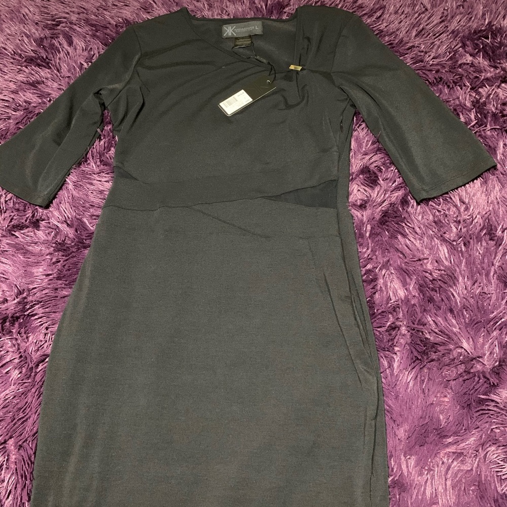 Midi black dress